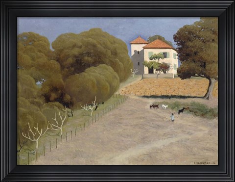 Framed House with Red Roof, 1924 Print