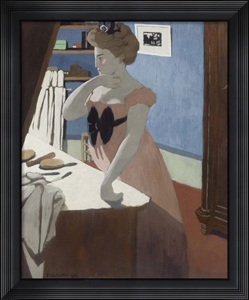 Framed Misia at the Dressing Table, 1898 Print
