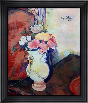 Framed Vase of Flowers, 1938 Print