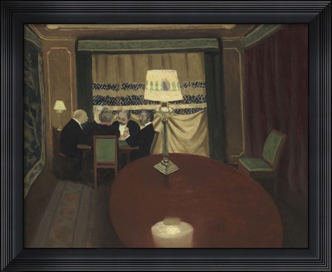 Framed Poker Gamer, 1902 Print