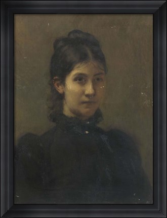 Framed Portrait of a Young Woman Print