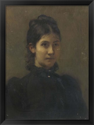 Framed Portrait of a Young Woman Print