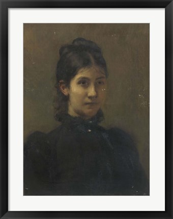 Framed Portrait of a Young Woman Print