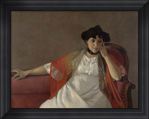 Framed Portrait of the Artist&#39;s Wife, 1905 Print