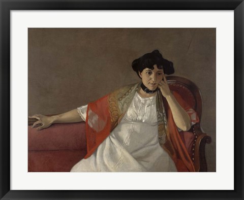 Framed Portrait of the Artist&#39;s Wife, 1905 Print