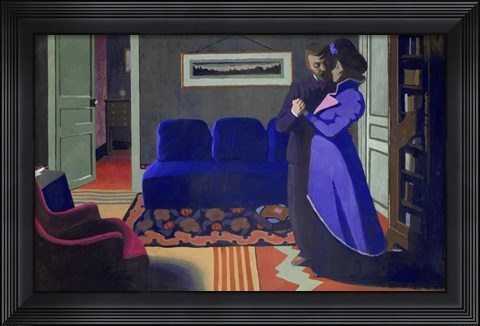 Framed Visit, 1899 Print