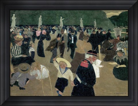 Framed Jardin du Luxembourg, 1895 Print