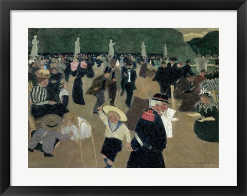 Framed Jardin du Luxembourg, 1895 Print