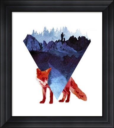 Framed Risky Road Print