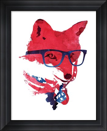 Framed American Fox Print