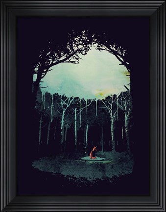 Framed Deep In The Forest Print