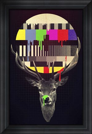 Framed No Signal Print