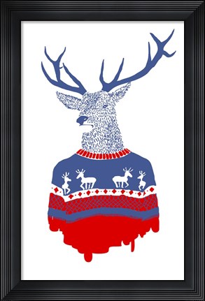 Framed Ugly Winter Pulover Print