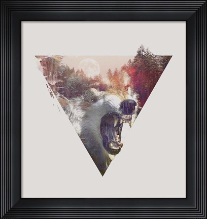 Framed Daylight Moon Print