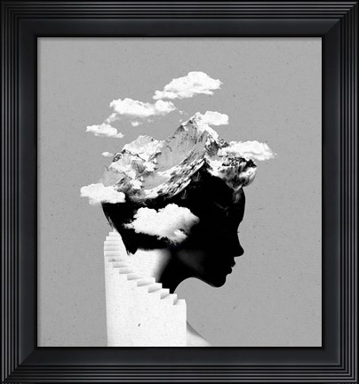Framed Its A Cloudy Day Print