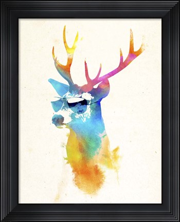 Framed Sunny Stag Print