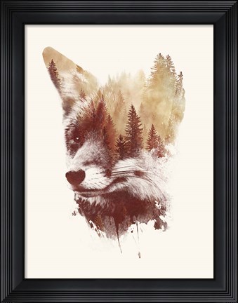 Framed Blind Fox Print