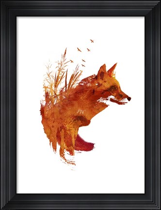 Framed Plattensee Fox Print