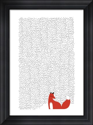 Framed Black Grass Print