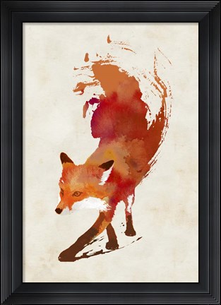 Framed Vulpes Vulpes Print