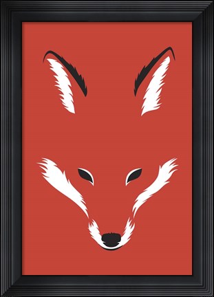 Framed Foxy Shape Print