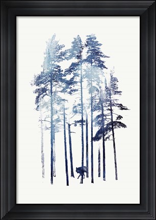 Framed Winter Wolf Print