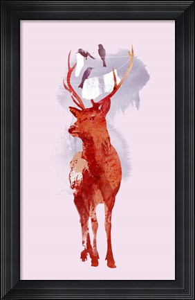Framed Useless Deer Print