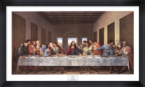 Framed Last Supper Print