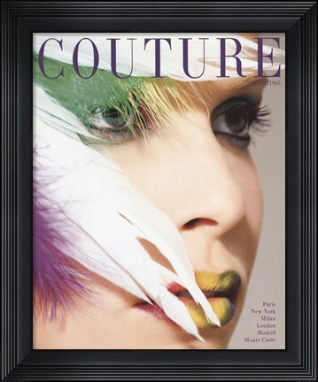 Framed Couture April 1965 Print