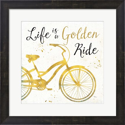 Framed Golden Ride I Print