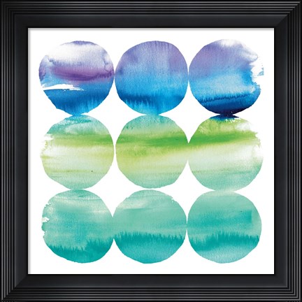 Framed Summer Dots II Print