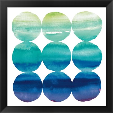 Framed Summer Dots III Print