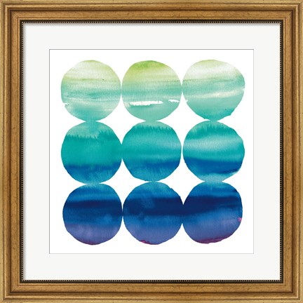 Framed Summer Dots III Print