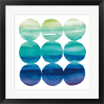 Framed Summer Dots III Print