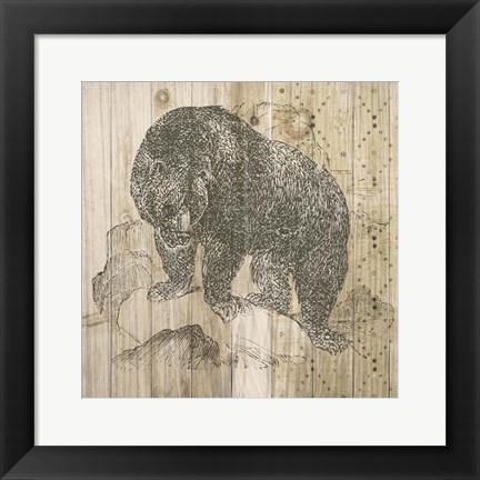 Framed Natural History Lodge IV Print