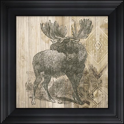 Framed Natural History Lodge VIII Print