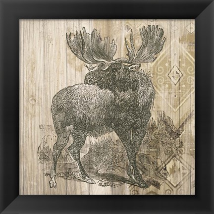 Framed Natural History Lodge VIII Print
