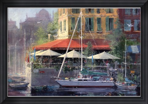 Framed Dockside Cafe Print