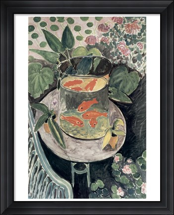 Framed Goldfish, 1912 Print
