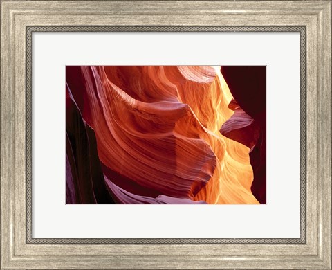 Framed Slot Canyon, Antelope Canyon, Arizona Print