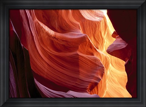 Framed Slot Canyon, Antelope Canyon, Arizona Print