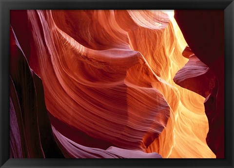 Framed Slot Canyon, Antelope Canyon, Arizona Print