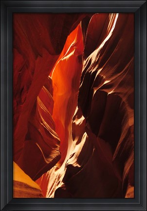 Framed Slot Canyon, Upper Antelope Canyon, Arizona Print