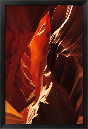 Framed Slot Canyon, Upper Antelope Canyon, Arizona Print