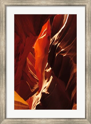 Framed Slot Canyon, Upper Antelope Canyon, Arizona Print