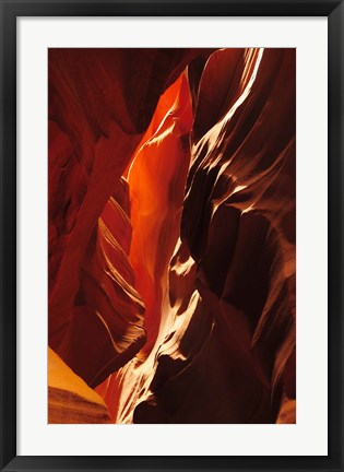 Framed Slot Canyon, Upper Antelope Canyon, Arizona Print