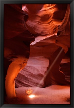 Framed Antelope Canyon Sunbeam Print