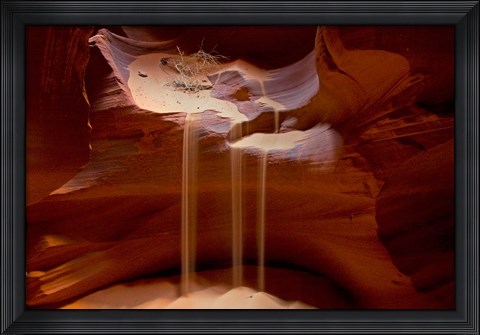 Framed Upper Antelope Canyon, Rocky Ledge Print