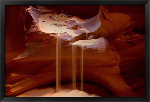 Framed Upper Antelope Canyon, Rocky Ledge Print