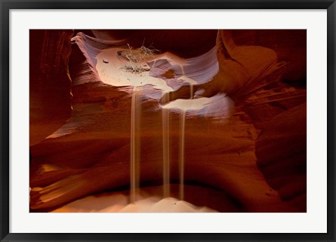 Framed Upper Antelope Canyon, Rocky Ledge Print